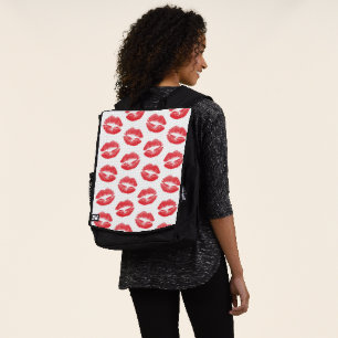 Sac À Dos Lèvres Rouges, Motif De Lèvres, Rouge À Lèvres, Ba