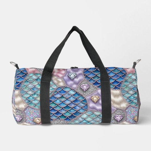 Sac à dos Licorne Sirène | Monogramme de conte de (Recto)