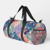 Sac à dos Licorne Sirène | Monogramme de conte de (Coin droit)