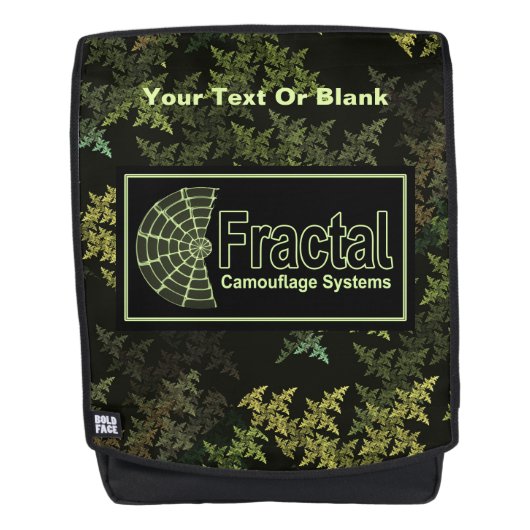 Sac À Dos Logo des systèmes de camouflage fractal (Devant)