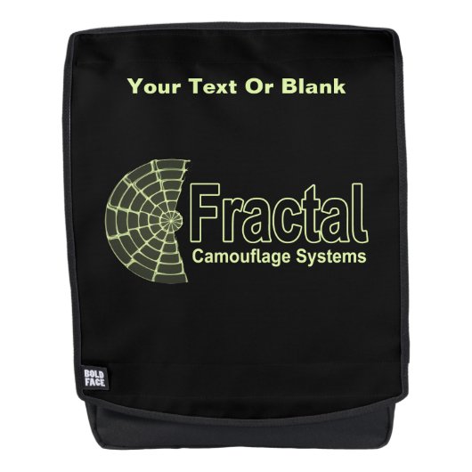 Sac À Dos Logo des systèmes de camouflage fractal (Devant)