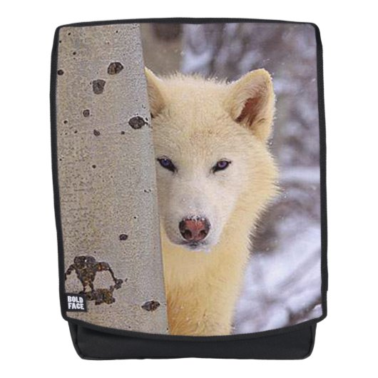Sac À Dos Loup Blanc (Devant)