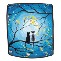 Lune lunaire avec chats