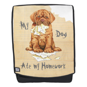 Sac À Dos Ma mon travail de Dogue de Bordeaux Ate