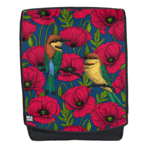 Sac À Dos Mangeurs d'abeilles et pavots