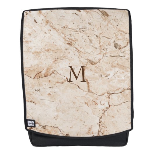 Sac À Dos Marbre crème beige (Devant)