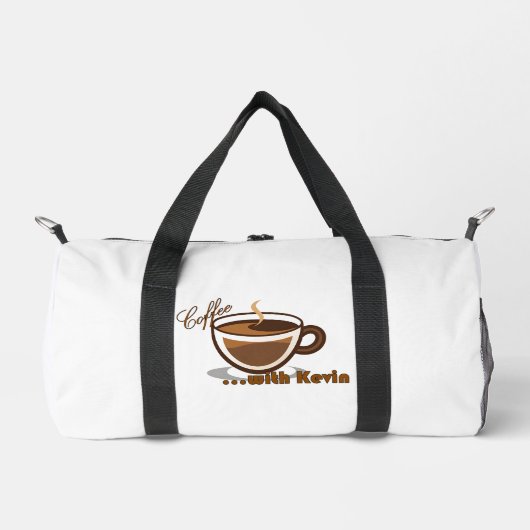 Sac à dos marqué 'Café avec Kevin' (Recto)