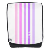 Sac À Dos Monogramme à bandes verticales violettes et roses (Devant)