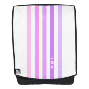 Sac À Dos Monogramme à rayures verticales rose et violet
