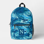 Sac à dos Monogramme Monogramme Vague Bleue (Recto)