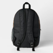 Sac à dos monogramme sur mesure en bois rustique (Verso)