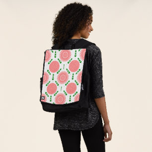 Sac À Dos motif à fleurs roses
