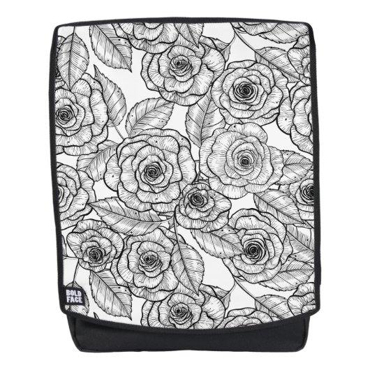 Sac À Dos motif à main rose (Devant)
