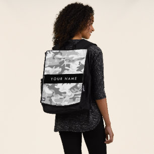 Sac À Dos Motif camouflage gris neige d'hiver Personnalisez