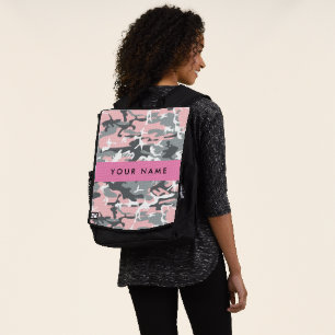 Sac À Dos Motif camouflage rose et gris Personnalisez votre