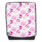 Sac À Dos Motif De Baleines, Beaux Baleines, Baleines Roses (Devant)
