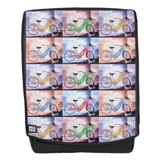 Sac À Dos Motif de bicyclette de Key West (Devant)