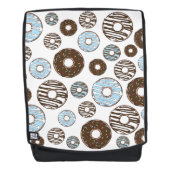 Sac À Dos Motif De Donuts, Donuts Bleus, Donuts Brown (Devant)