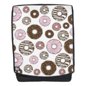 Sac À Dos Motif De Donuts, Donuts Roses, Donuts Brown (Devant)