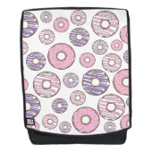 Sac À Dos Motif De Donuts, Donuts Roses, Donuts Violets (Devant)