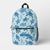 Sac à dos motif de tortue de mer (Recto)