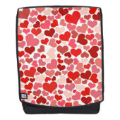 Sac À Dos Motif Des Coeurs, Coeurs Rouges, Amour (Devant)