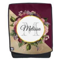 Motif en marbre d'or et Monogramme de fleurs de Bo