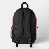 Sac à dos Motif esthétique Pastel avec initial (Verso)