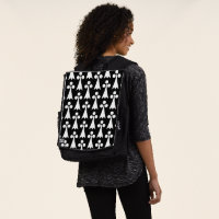 Motif Hermine, Motif Médiéval, Blanc sur Noir