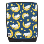 Sac À Dos Motif mouton, Mouton couché, Lune, Étoiles (Devant)