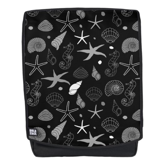 Sac À Dos Motif noir Sea Life (Devant)
