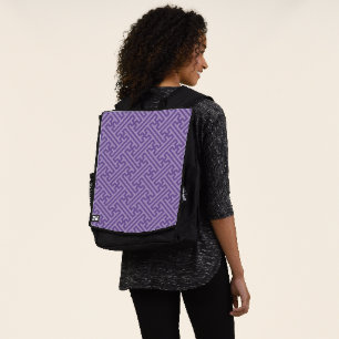 Sac À Dos Motif Sayagata, Japonais, Violet et Rose