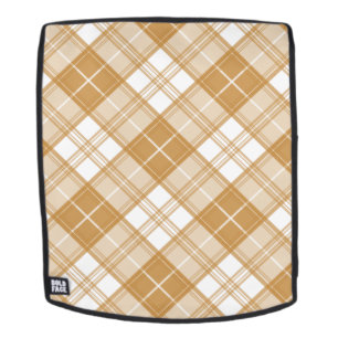 Sac À Dos Motif Tartan Brun Blanc yxm0uat9