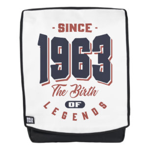 Sac À Dos Né en 1963 Anniversaire
