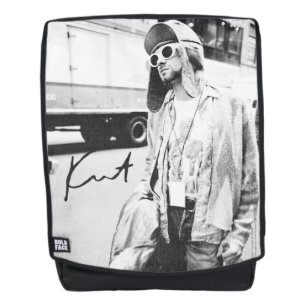 Sac à dos noir et blanc de Kurt Cobain