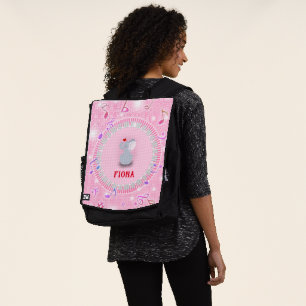Sac À Dos Notes Et Clavier Rond Avec Elephant