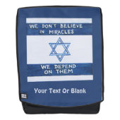 Sac À Dos Nous Dépendons Des Miracles (Devant)