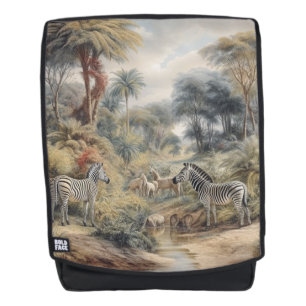 Sac À Dos Oasis du Zèbre & Rassemblement des Lionnes Vintage
