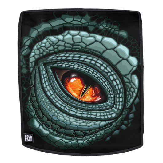 Sac À Dos Œil de prédateur reptile primal (Devant amovible)