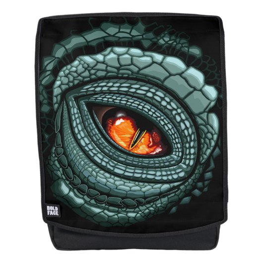 Sac À Dos Œil de prédateur reptile primal (Devant)