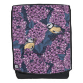 Sac À Dos Oiseaux dans le jardin violet lilas (Devant)