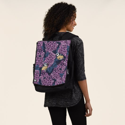 Sac À Dos Oiseaux dans le jardin violet lilas (Porté)