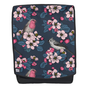 Sac À Dos Oiseaux et fleurs