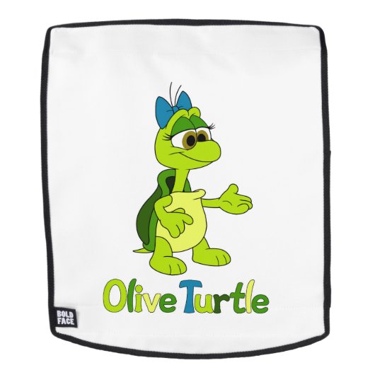 Sac à dos Olive Turtle (Devant amovible)