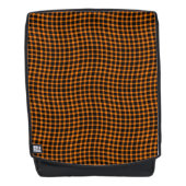 Sac À Dos Orange Brown Plaid Checker Seamless Pattern (Devant)