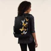 Sac À Dos Papillons blancs et dorés (Porté)