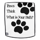 Sac À Dos Paquets de chien de chat noir, pause, penser à vot (Devant amovible)