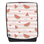 Sac À Dos Pastèques rouges, Coeurs, Grandes Pâtes, Motif d'é (Devant)