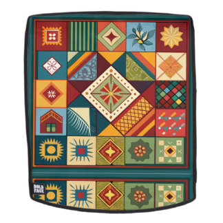 Sac À Dos Patchwork de surfaces composées