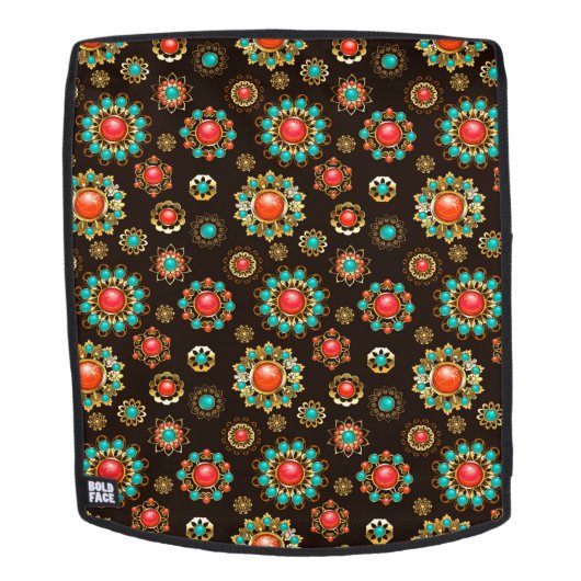 Sac À Dos Pattern de Ethnic Brooches Seamless (Devant amovible)